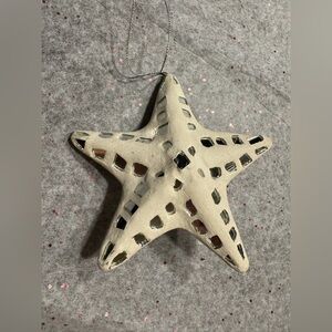 Elegant Cream Star Ornament